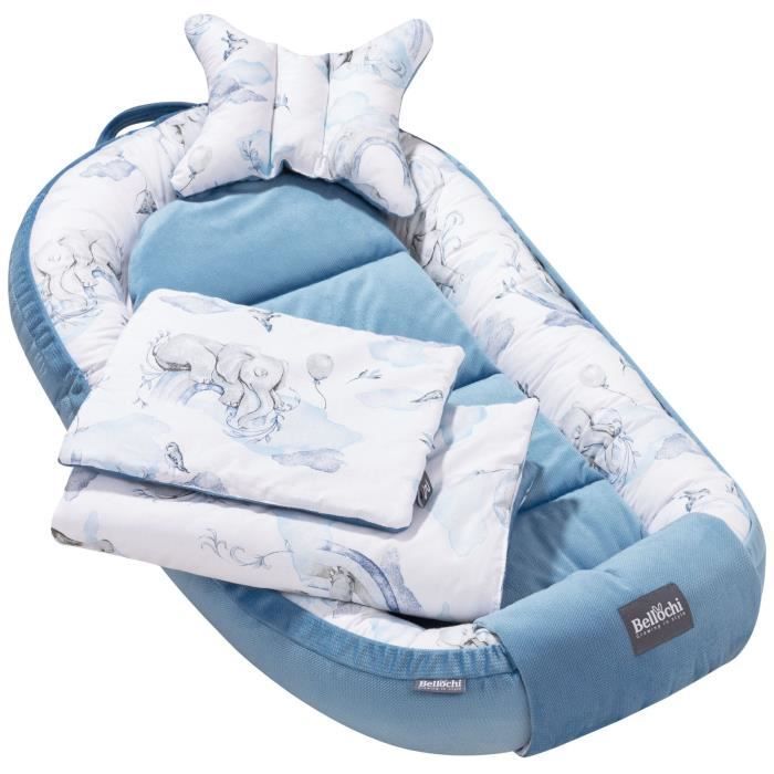 Bellochi Kit Nids Bébé 6 Pièces - Reducteur de Lit Bebe une Couverture de Bebe Cale Tete Bébé un Oreiller Plat – Habarigani JAMBO