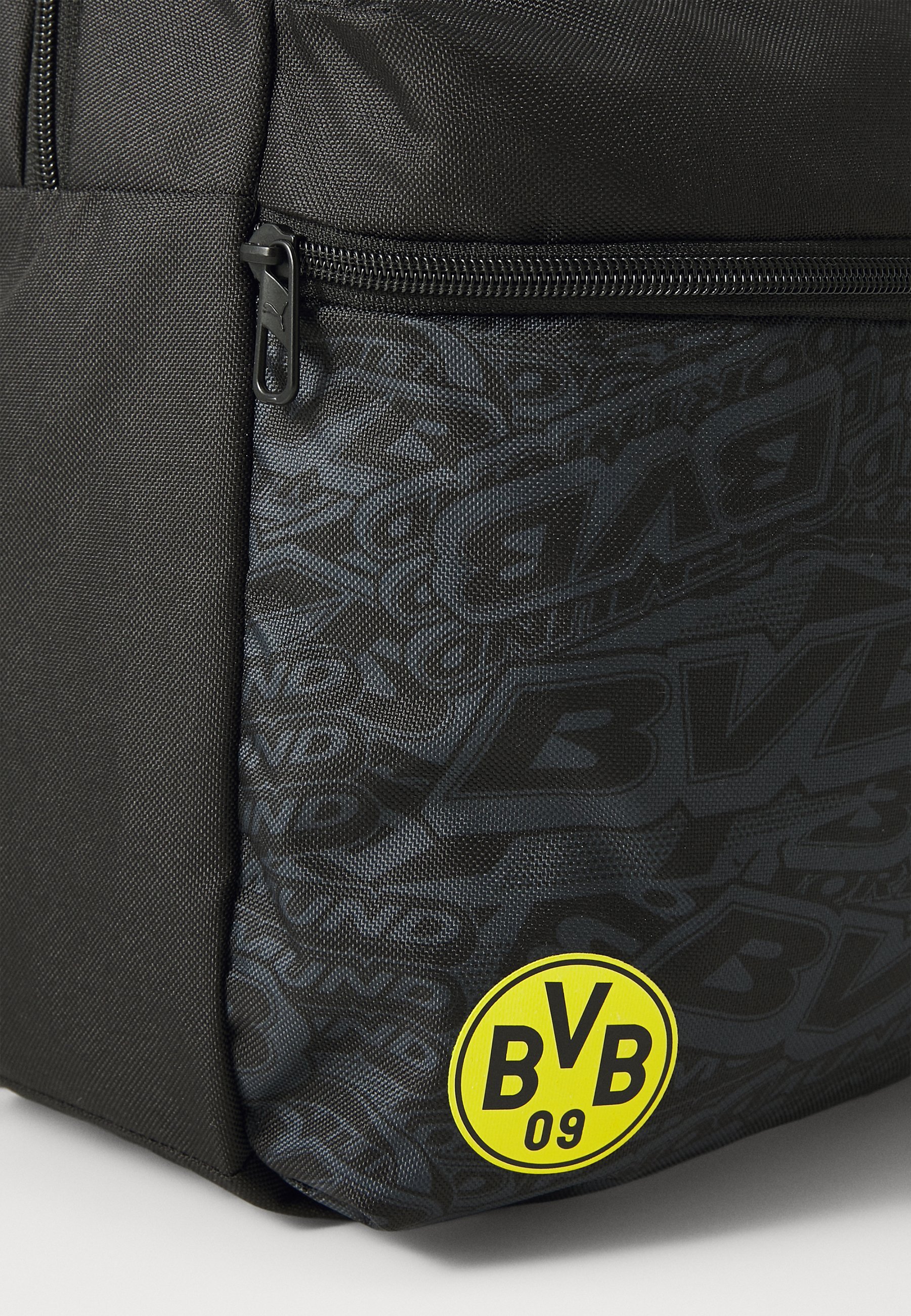 Puma BVB CULTURE RUCKSACK UNISEX - Vereinskleidung - Schwarz/Faster Yellow