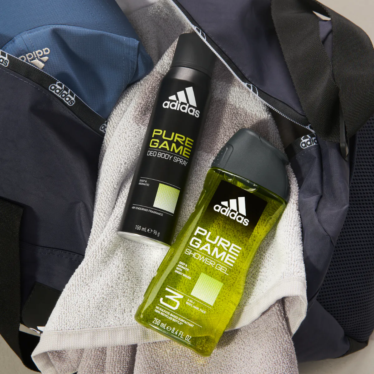 Adidas Body Spray Pure Game Dezodorant dla mężczyzn, 150 ml