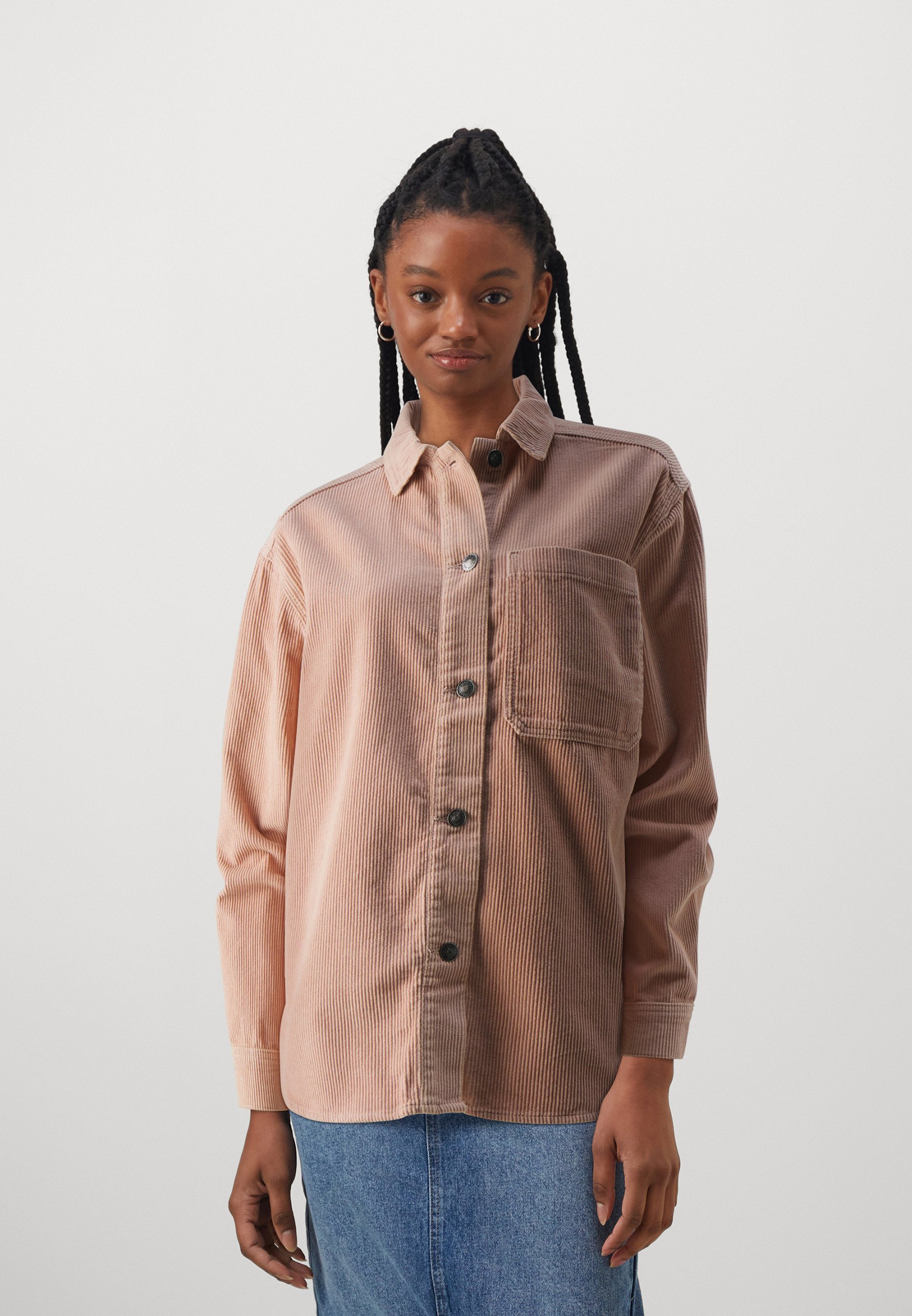 NUR ONLINE: SHACKET - Bluse mit Knopfleiste - Rosé-Rauch