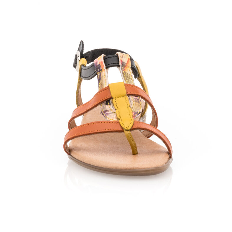 Zuecos/mules naranjas para mujer