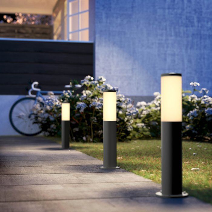 Farola exterior - UTRECHT - Poste color antracita - 1x20 W - Alto voltaje
