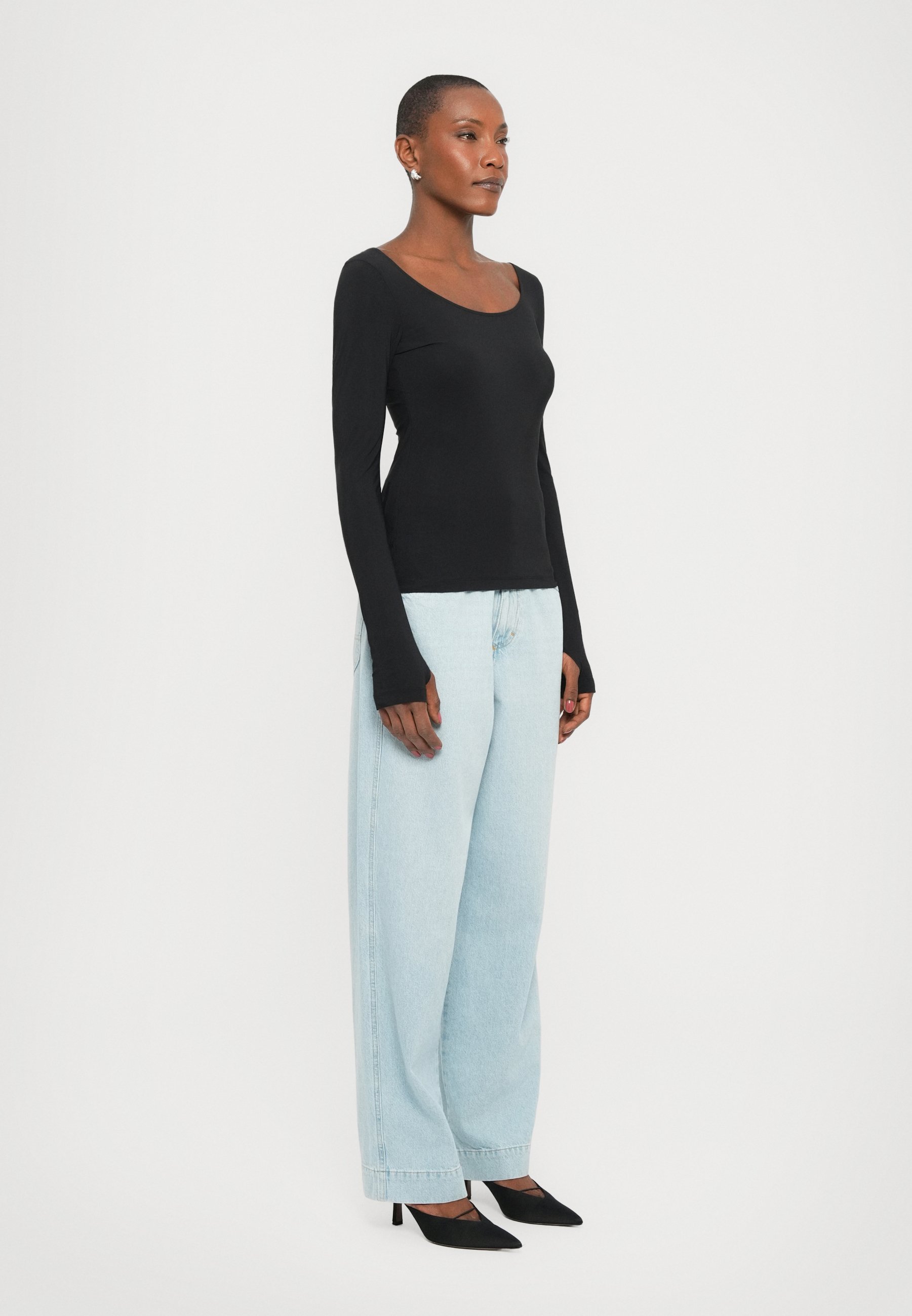 Filippa K BALLET - Top a maniche lunghe - nero