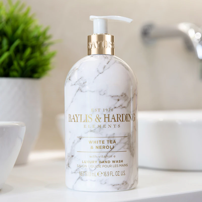 Sabonete líquido para mãos Baylis & Harding Elements Chá Branco e Neroli