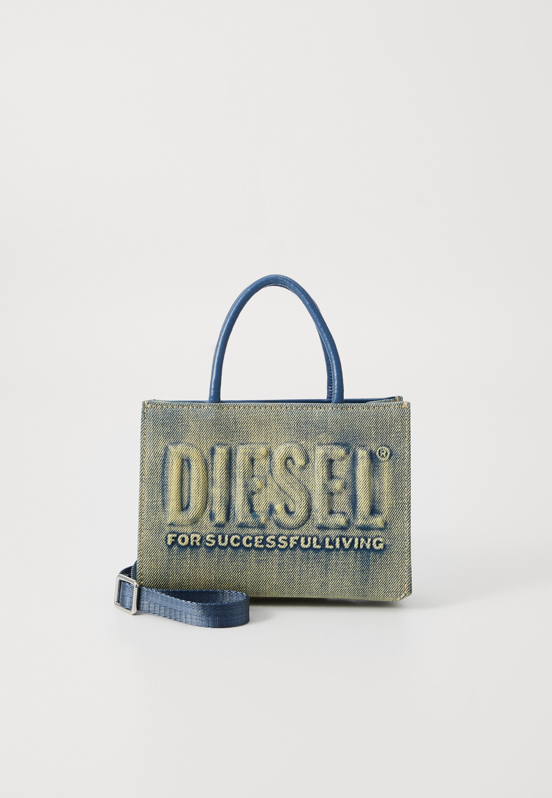 Diesel 3D MINI TAS UNISEX - Handtas - blauw denim