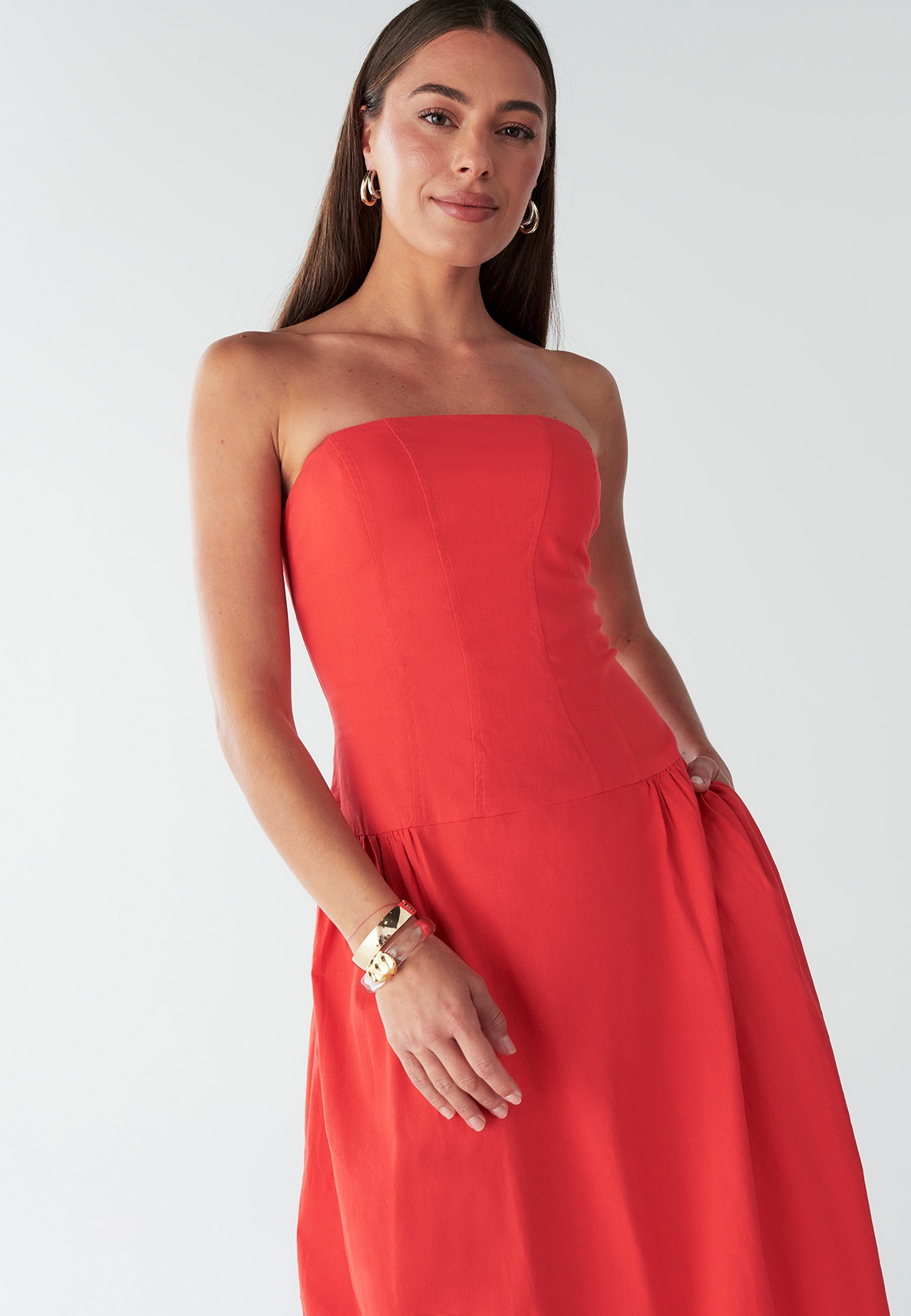 BWLDR Maxi-jurk - koraal