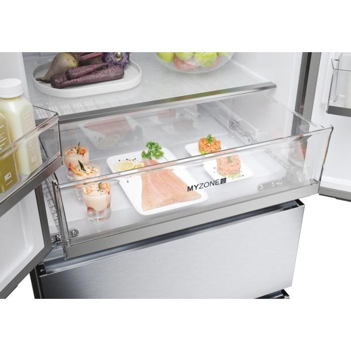 Réfrigérateur Congélateur - HAIER - HFR5719EWMG - 444 L - Total No Frost - 2 portes