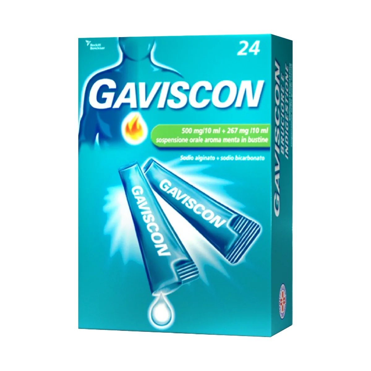 GAVISCON Gaviscon Suspension zum Einnehmen mit Minzgeschmack, 24 Beutel gegen Sodbrennen