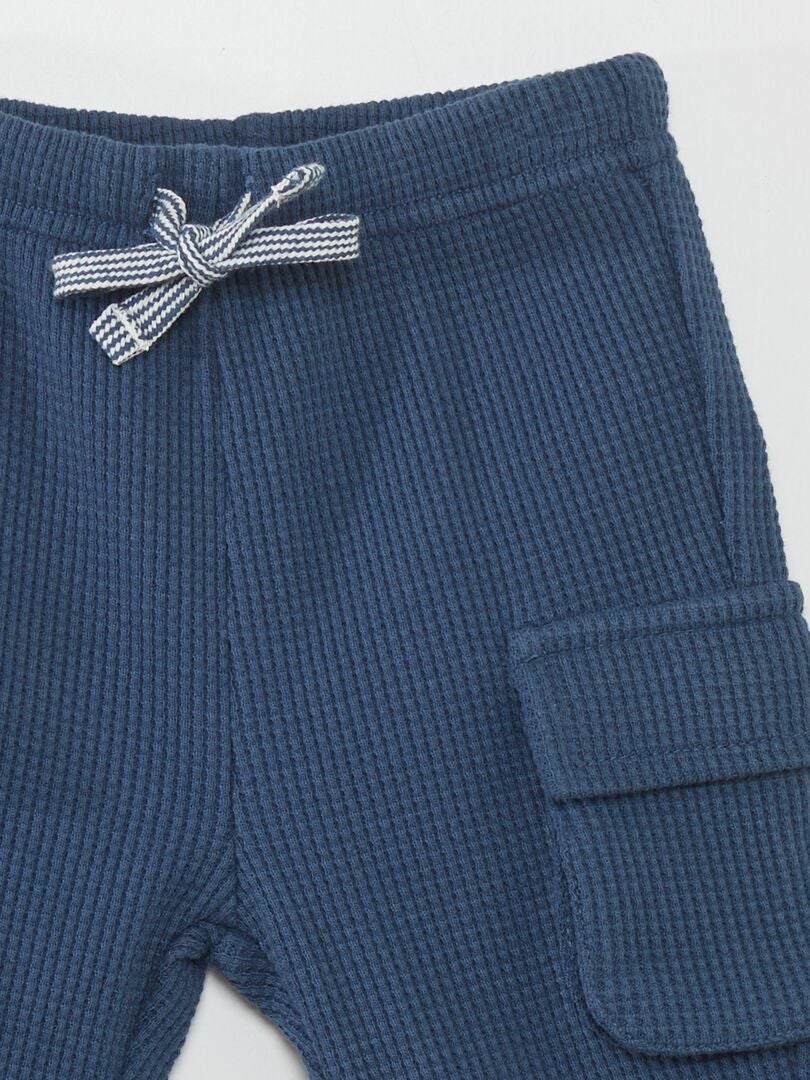 Calças de Moletom Honeycomb - AZUL