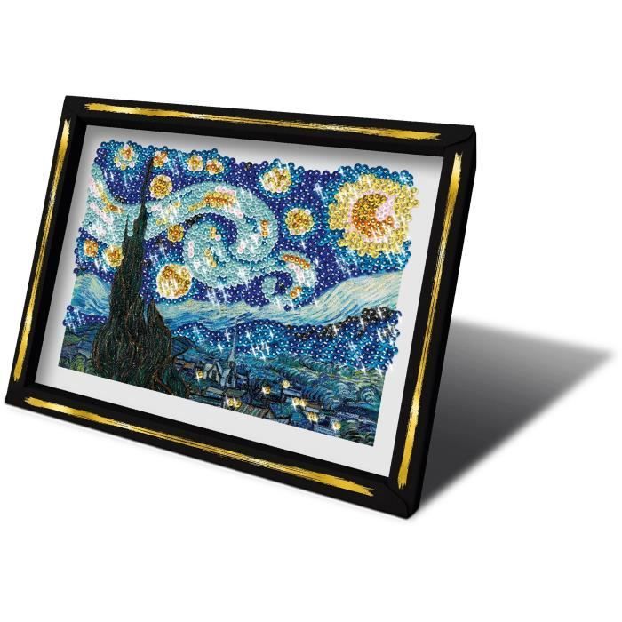 Askartelusarja - LANSAY - Paljettikokoelma - Tähtikirkas yö - Van Gogh - Ikä 14+