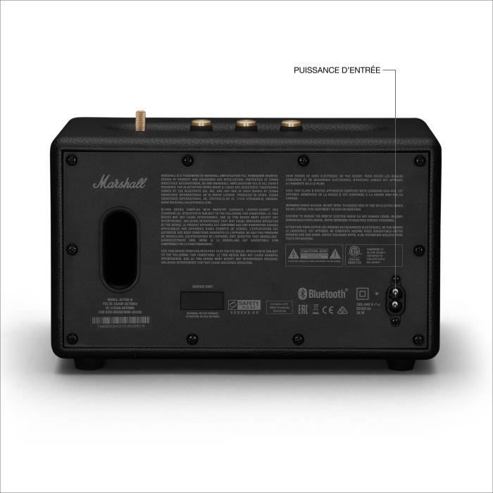 Altavoz inalámbrico Bluetooth Marshall Acton III negro