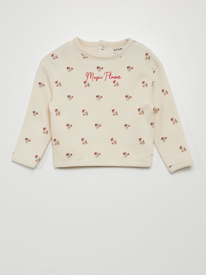 2-delige pyjamaset met sweatshirt en legging - WIT
