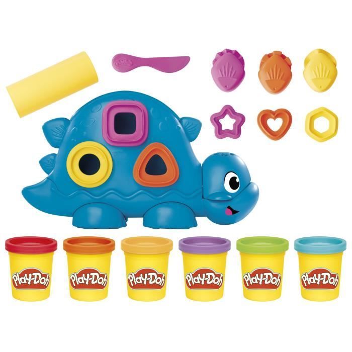 Play-Doh Starters Forme e colori di dinosauri, attività creative di modellaggio con la plastilina per bambini, classico, dai 3 anni in su