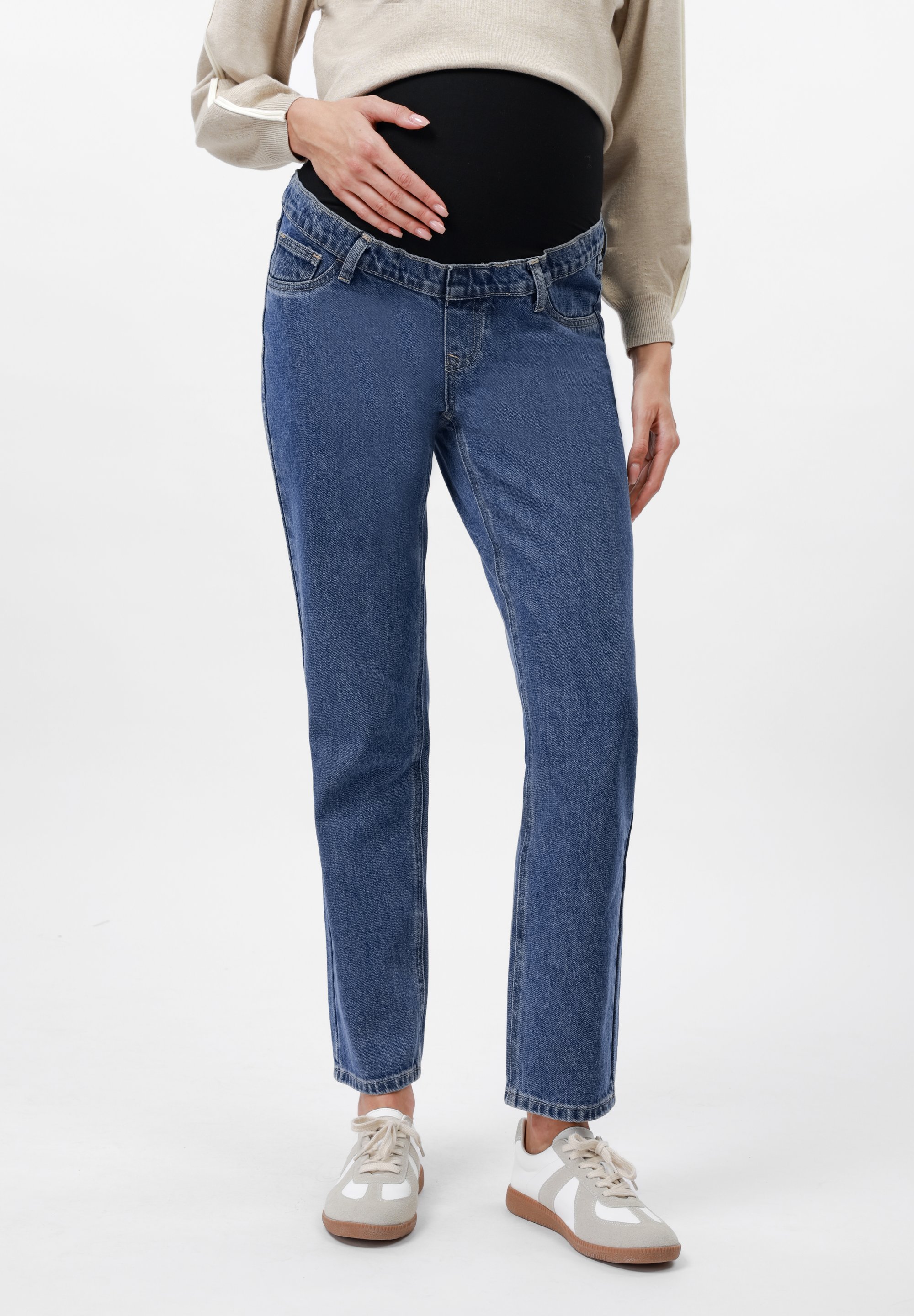 Anna Field MAMA Mom Jeans - blauer Denim