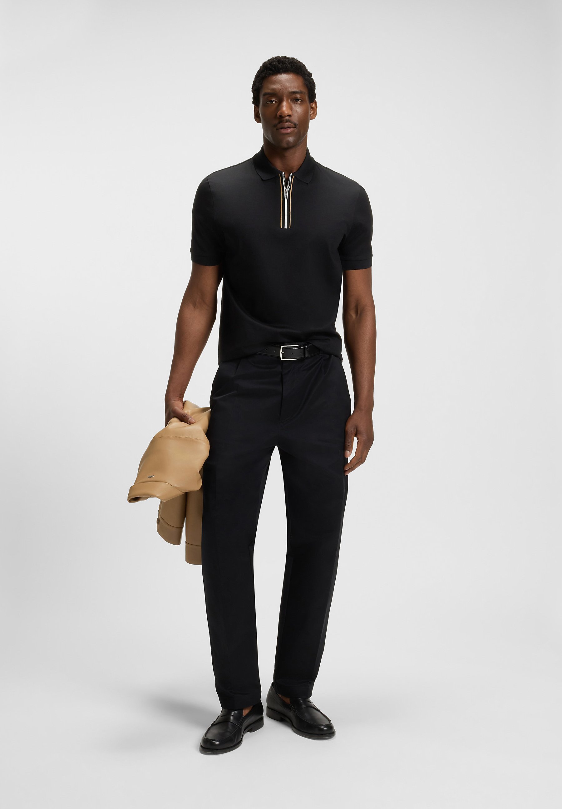 BOSS PARAS - Polo - noir