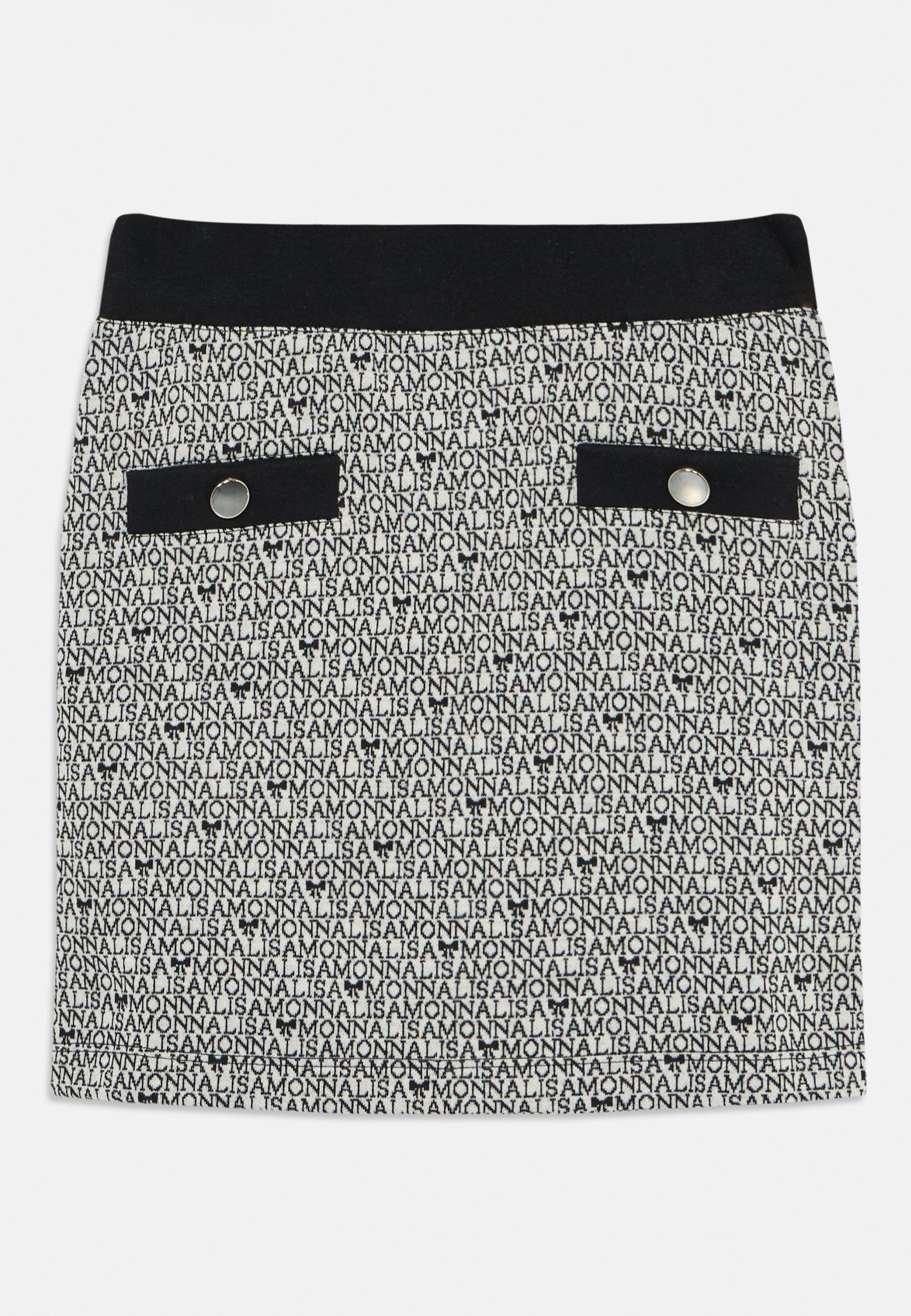 Monnalisa COMPLETO BON TON - Kokerrok - panna/nero