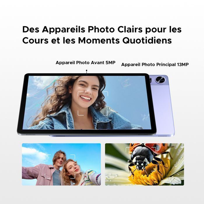 AORLYM P11 Pro Android 16 Tablette Tactile,2,4K IPS Écran Tablette avec Stylet,48Go+128Go Tablette 11 Pouces, 8800mAh,Gemini AI-Noir