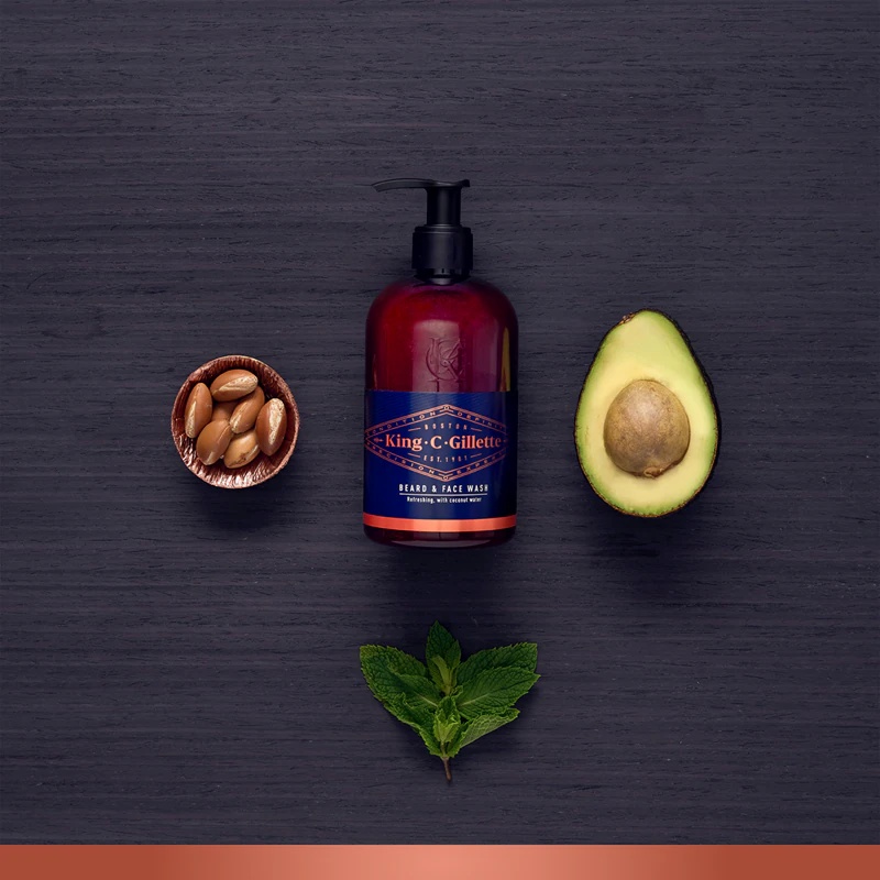 Gillette King C. Beard & Face Wash šampūns bārdai un sejas kopšanai