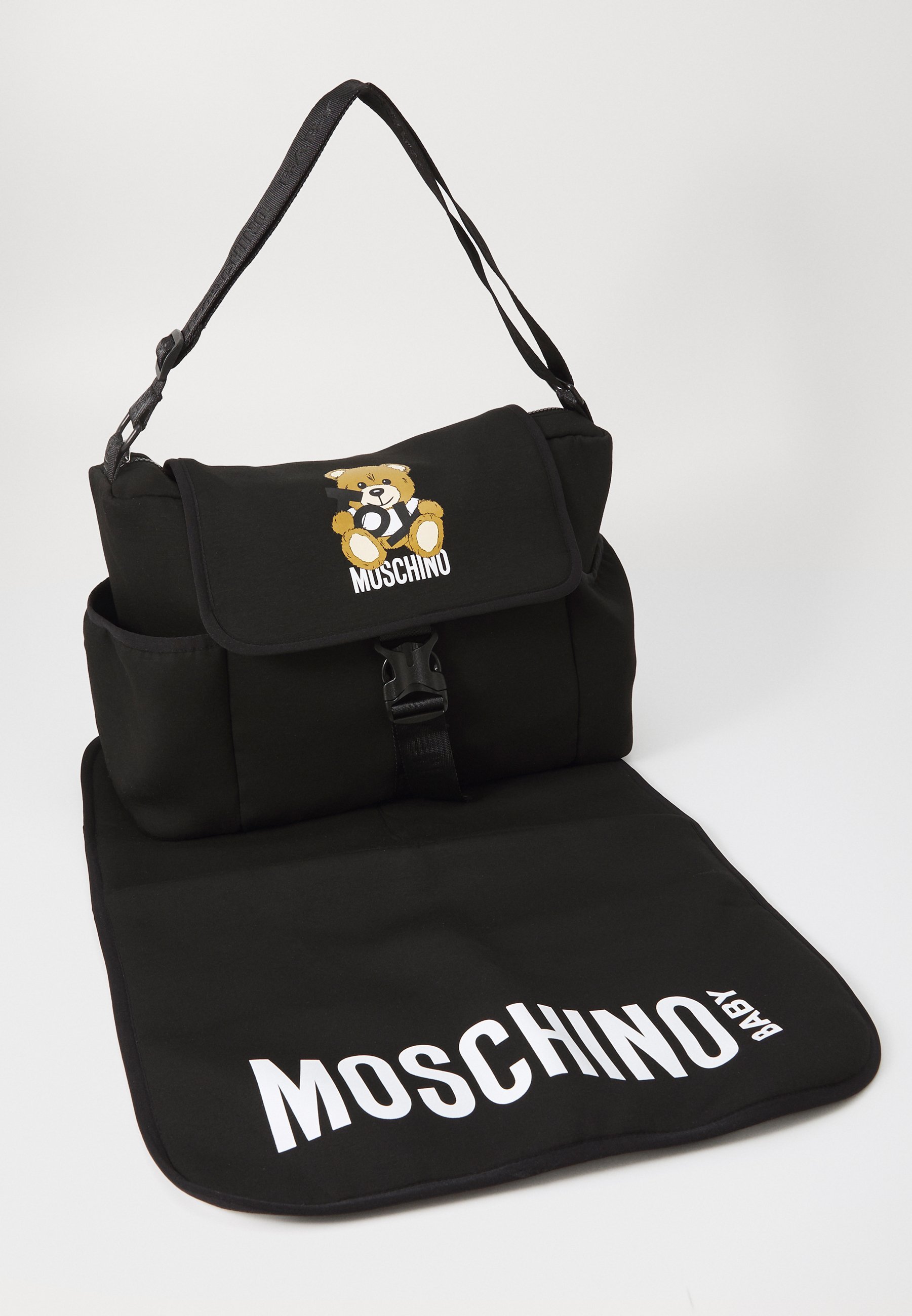 MOSCHINO TORBA DO PRZEWIJANIA NIEMOWLĄT UNISEX - Torba do przewijania - czarna