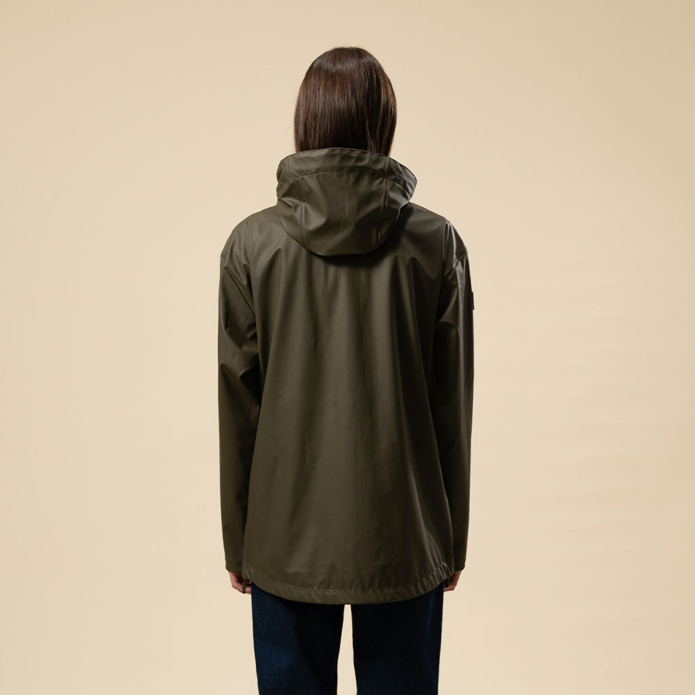 Veste imperméable courte vert forêt pour tous les jours