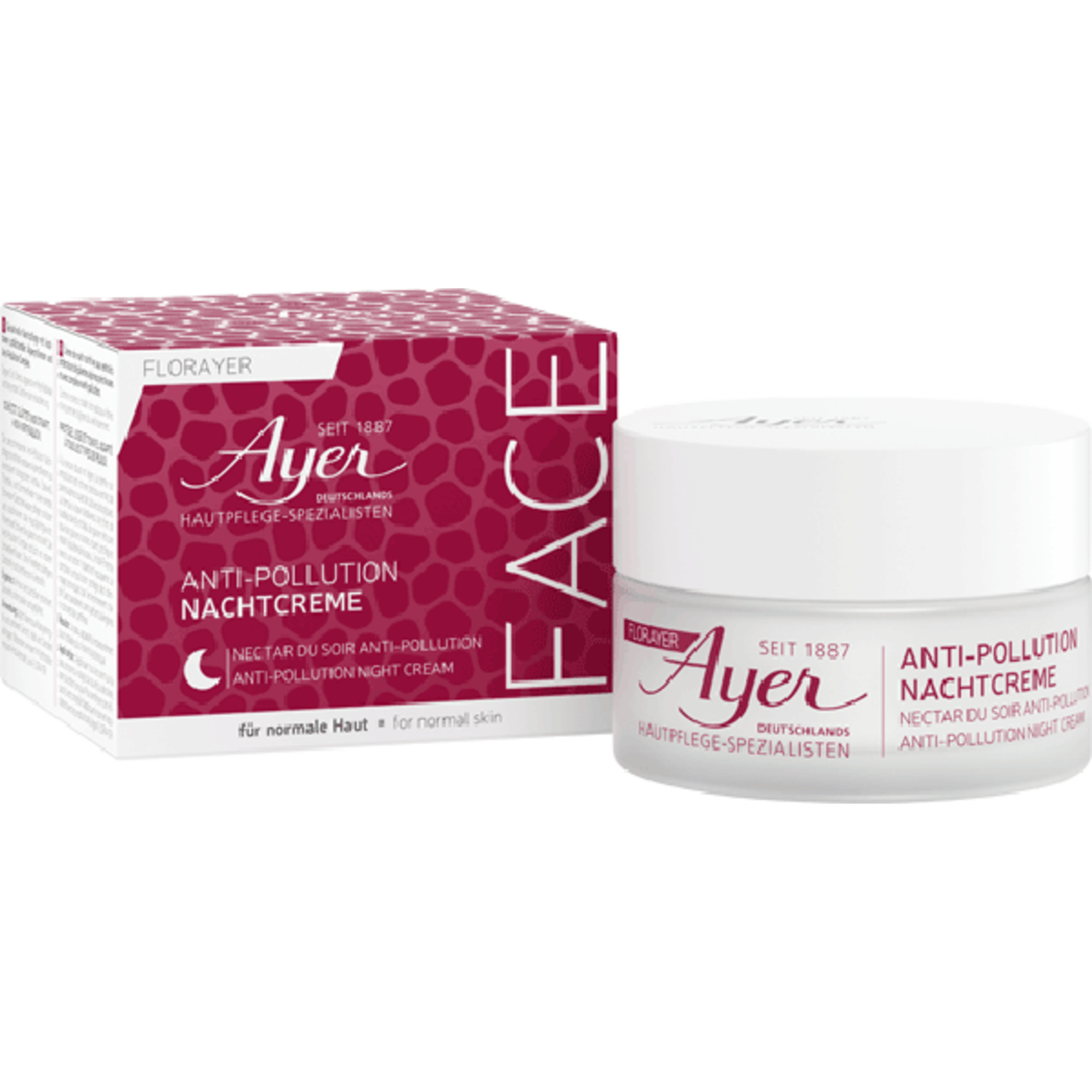 Crème de nuit anti-pollution Ayer - 50 ml