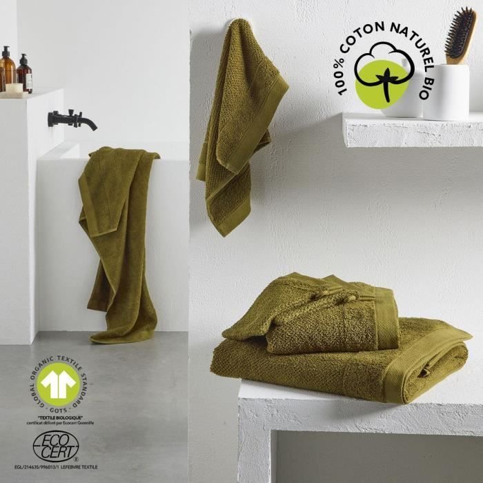 Maxi bath towel - TODAY - 90 x 150 cm - Cotton - Organic Bronze