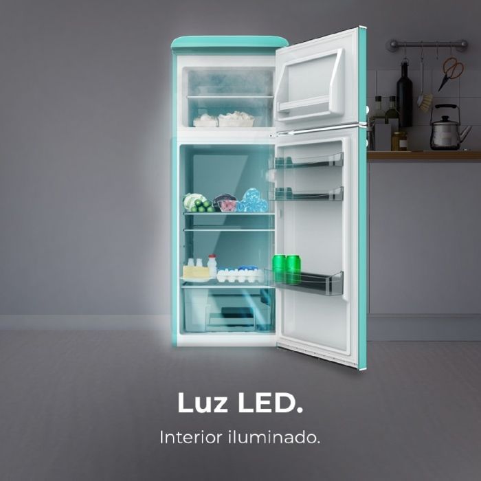 Refrigerador retro Cecotec Bolero CoolMarket 2D Origin 215 verde E