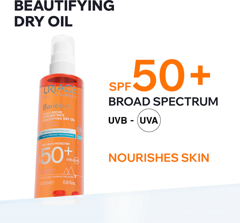 Uriage Bariésun Dry Oil SPF 50+ droge zonnebrandolie SPF 50+