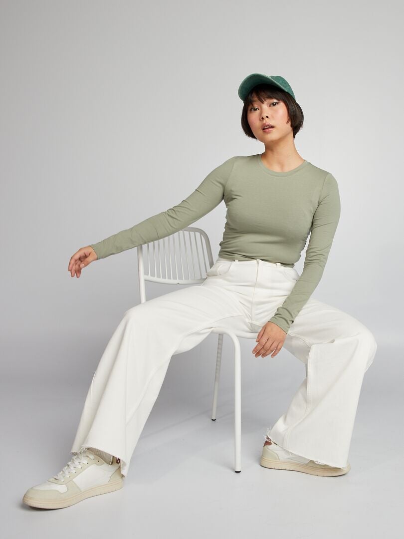Camiseta cropped - VERDE
