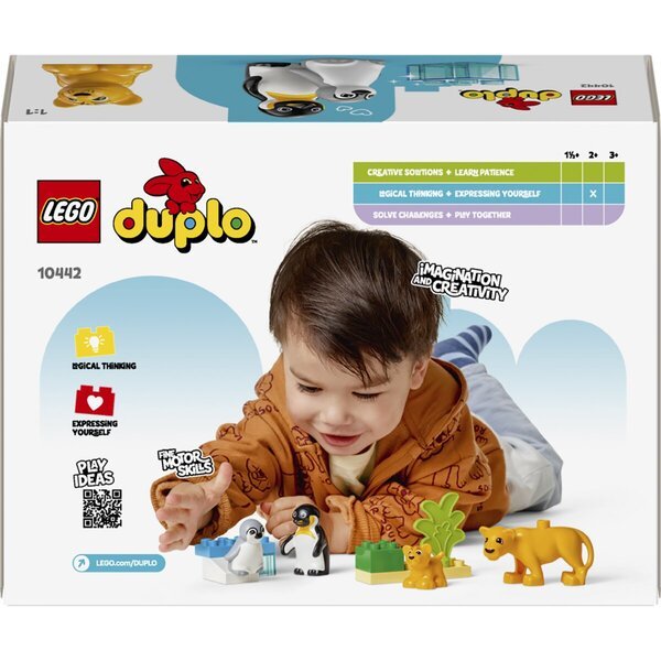 LEGO Duplo 10442 Porodice divljih životinja: Pingvini i lavovi
