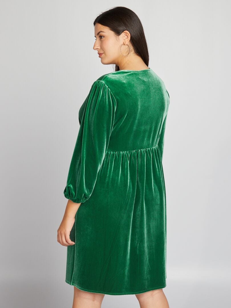Vestido de terciopelo - VERDE