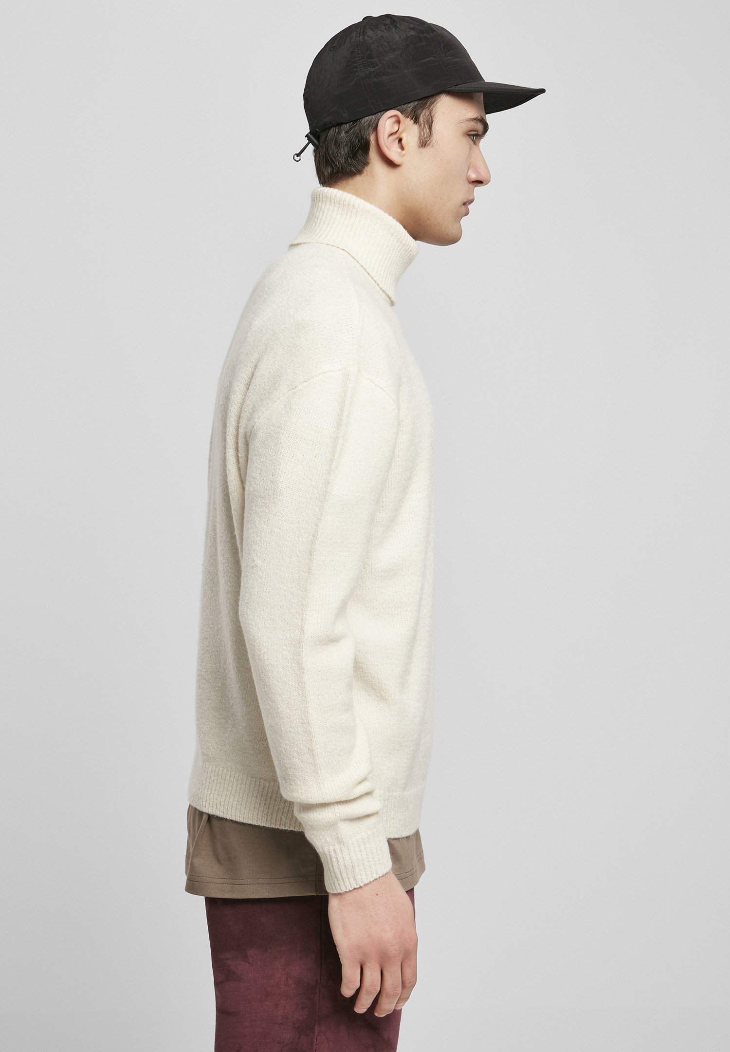 Maglione a collo alto oversize Urban Classics - Maglione - sabbia bianca