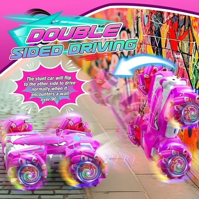 Voiture télécommandée pour enfants , Spider Monster Truck RC, jouet pour filles de 3 à 10 ans