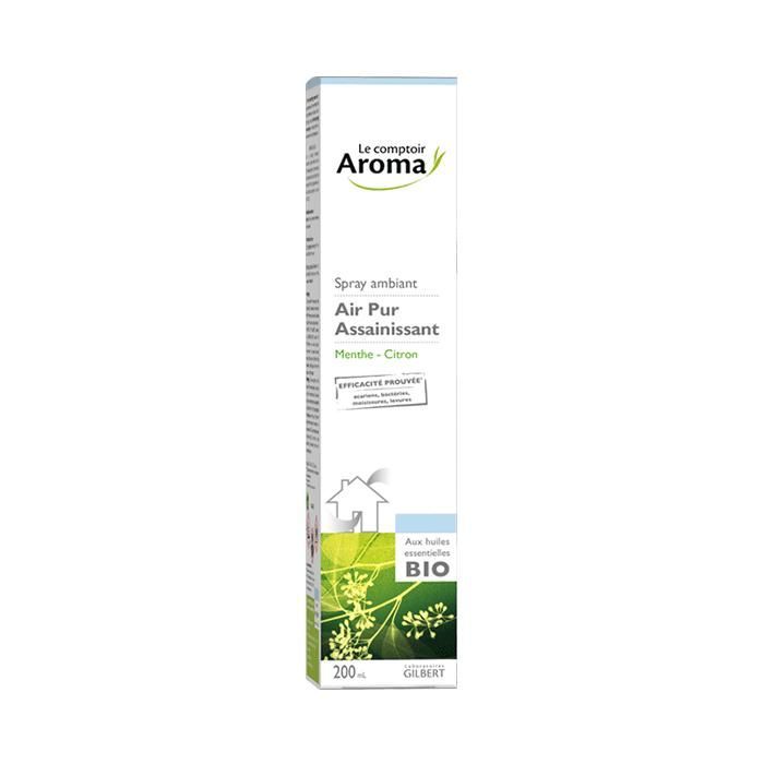 Spray desinfectante aromático Le Comptoir con aceites esenciales orgánicos, menta y limón, 200 ml