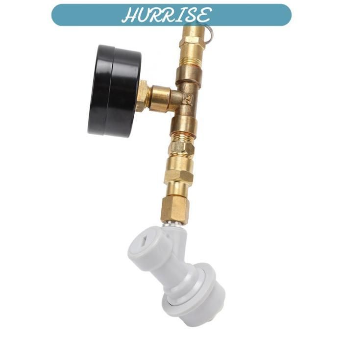 Sonew Beer Brewing Pressure Relief Valve, Adjustable Pressure Relief Valve for Beer Brewing, Pressure Gauge for Tabletop Set