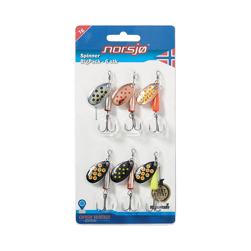 Norsjø Spinners 6-pak 7 g, Norsjø