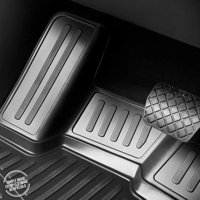 Alfombrillas para Peugeot 3008 2010-2016, 4 piezas, TPE negro.