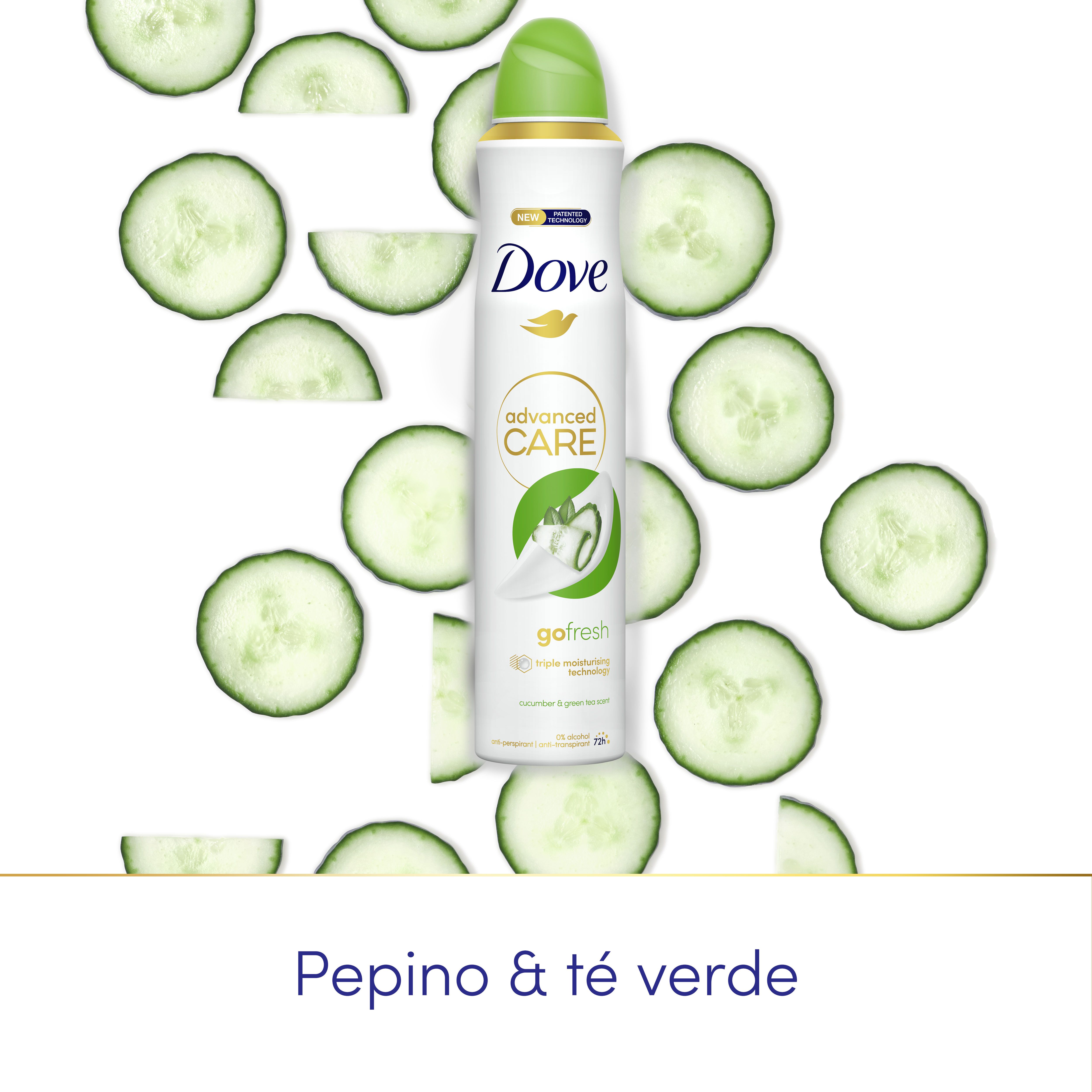 Antiperspirant v spreji s príchuťou uhorky Advanced Care Dezodoranty v spreji