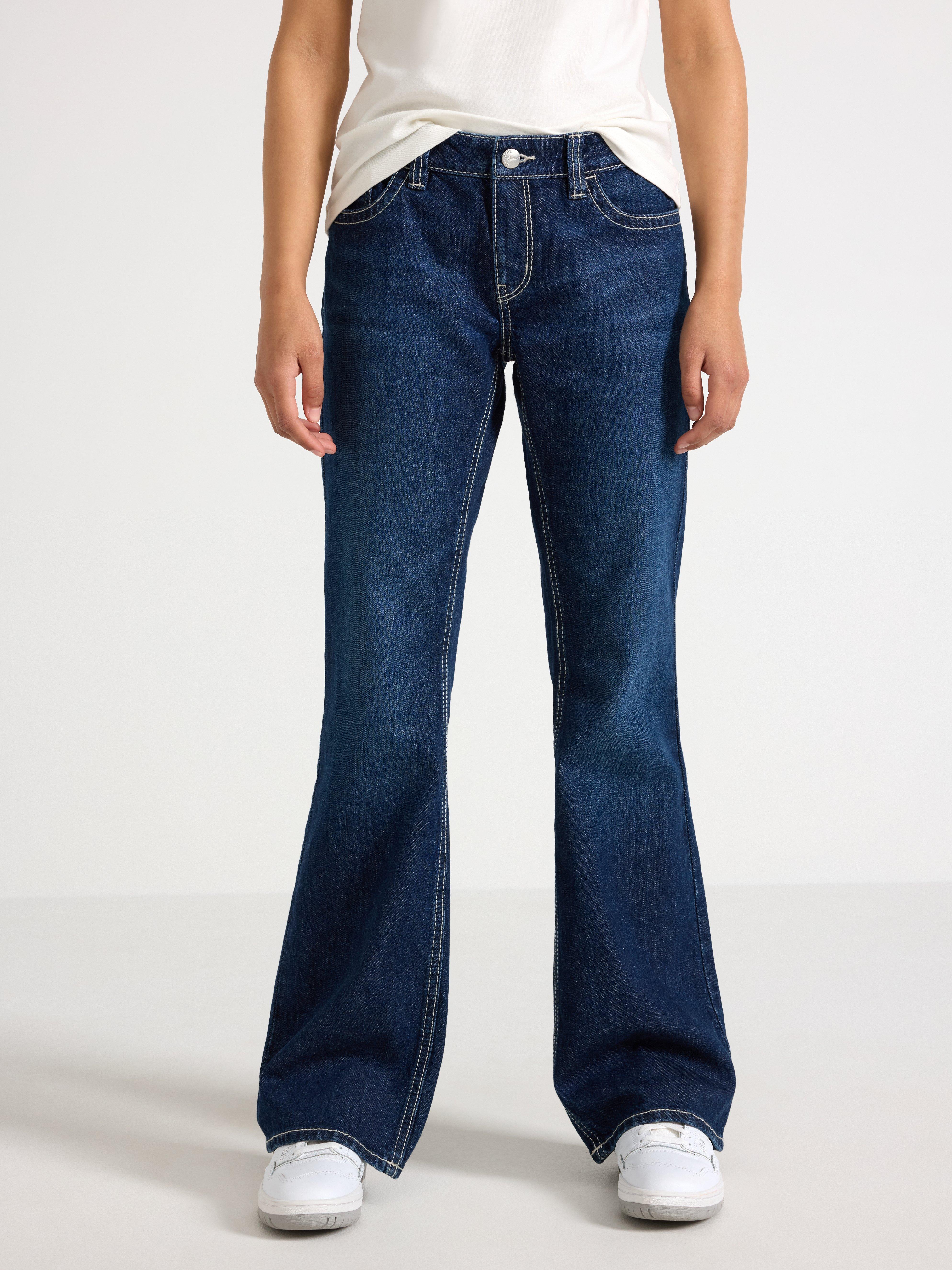 Džíny FREJA s rozšířenými nohavicemi, tmavý denim