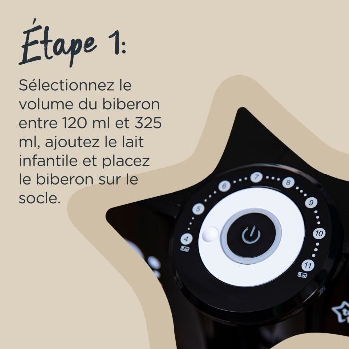 TOMMEE TIPPEE Perfect Prep Bottle Warmer, Black