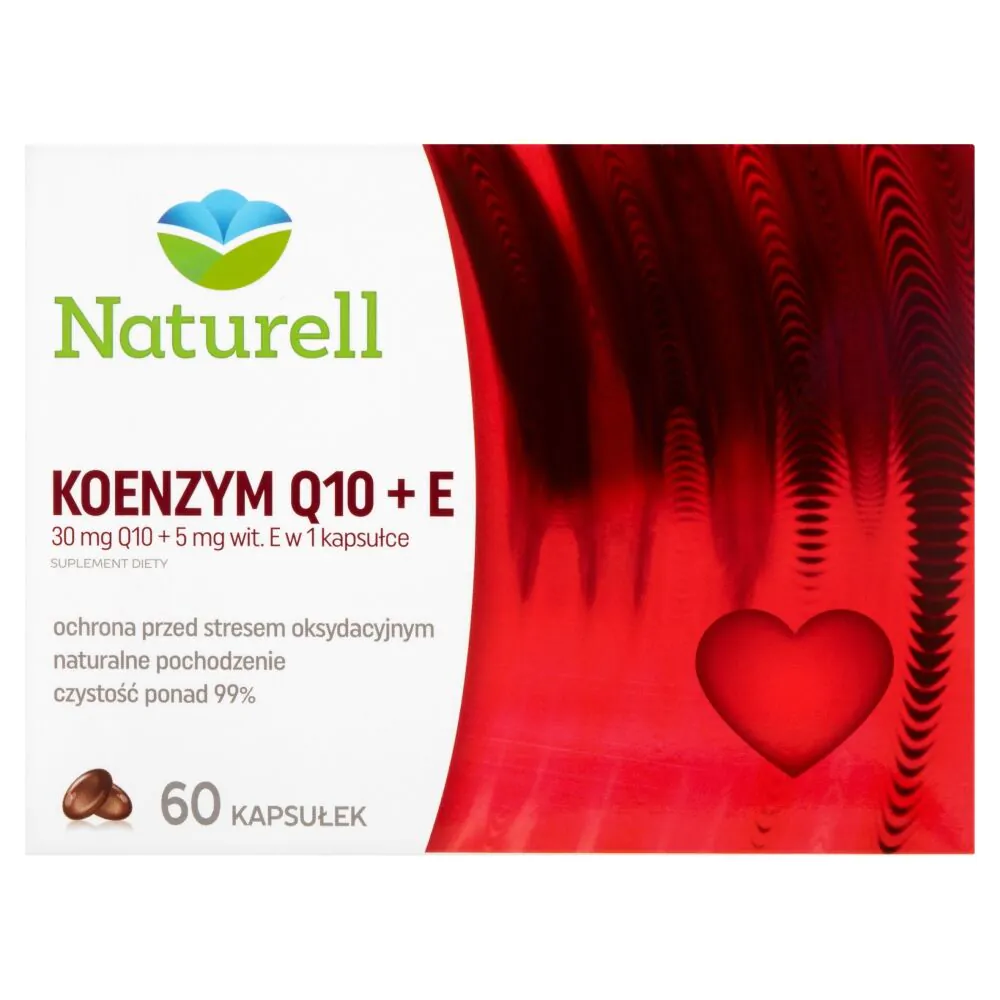Naturell Koenzym Q10 + Witamina E, Kapsułki