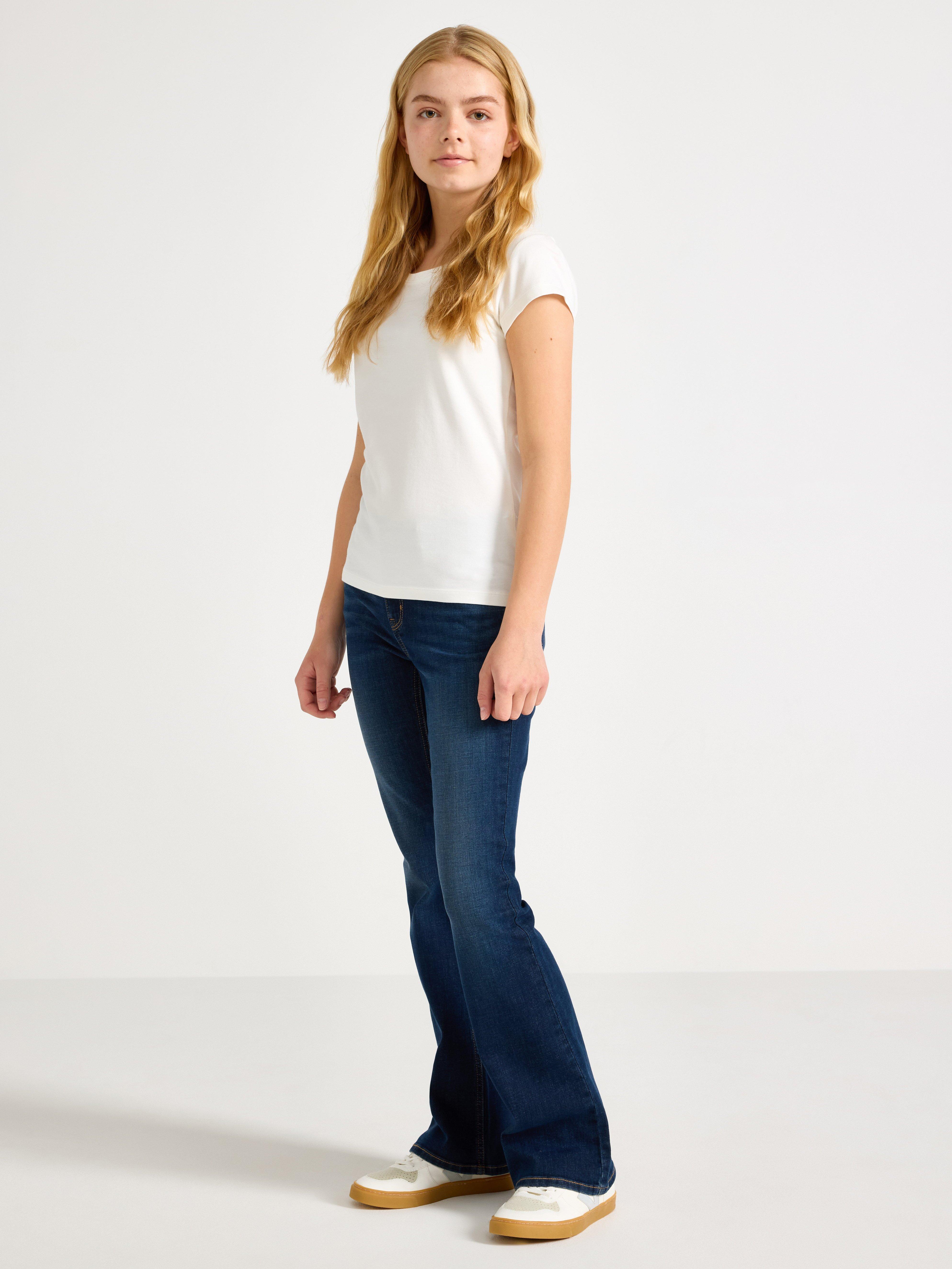 FREJA Flared jeans Mørk denim