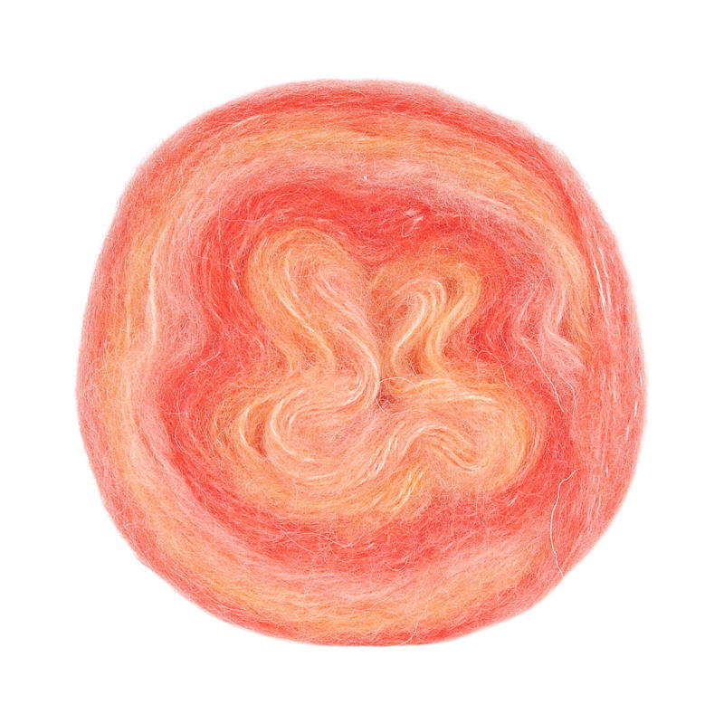Garn Lollipop lakserosa/ferskenfarvet gradient