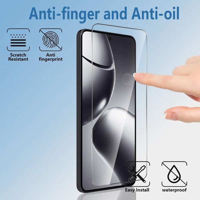 Pack of 2 Tempered Glass Screen Protectors for Xiaomi 14T/Xiaomi 14T Pro. Transparent Screen Protector - Anti-Scratch - Ultra Resistant 9H Hardness