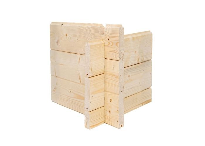 Caseta de jardín de madera - 12 m² - 4 x 3 m - 34 mm de grosor - Color: natural - DOM652