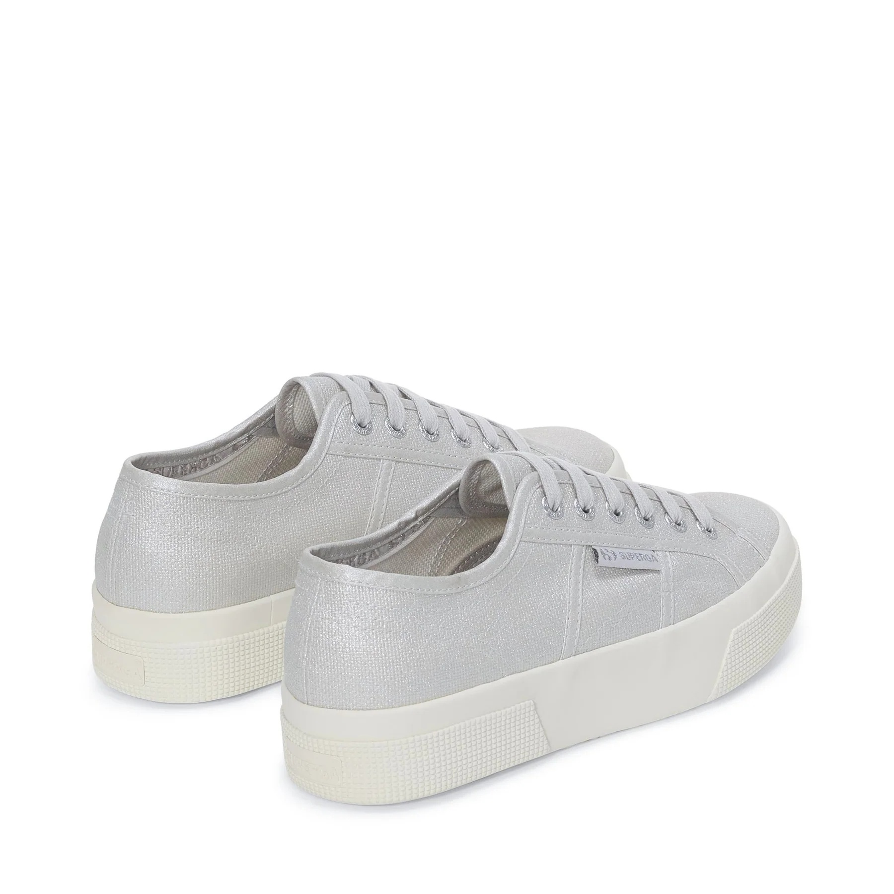 2740 PLATFORM PEARL MATTE CANVAS-GREY SILVER-FAVORIO