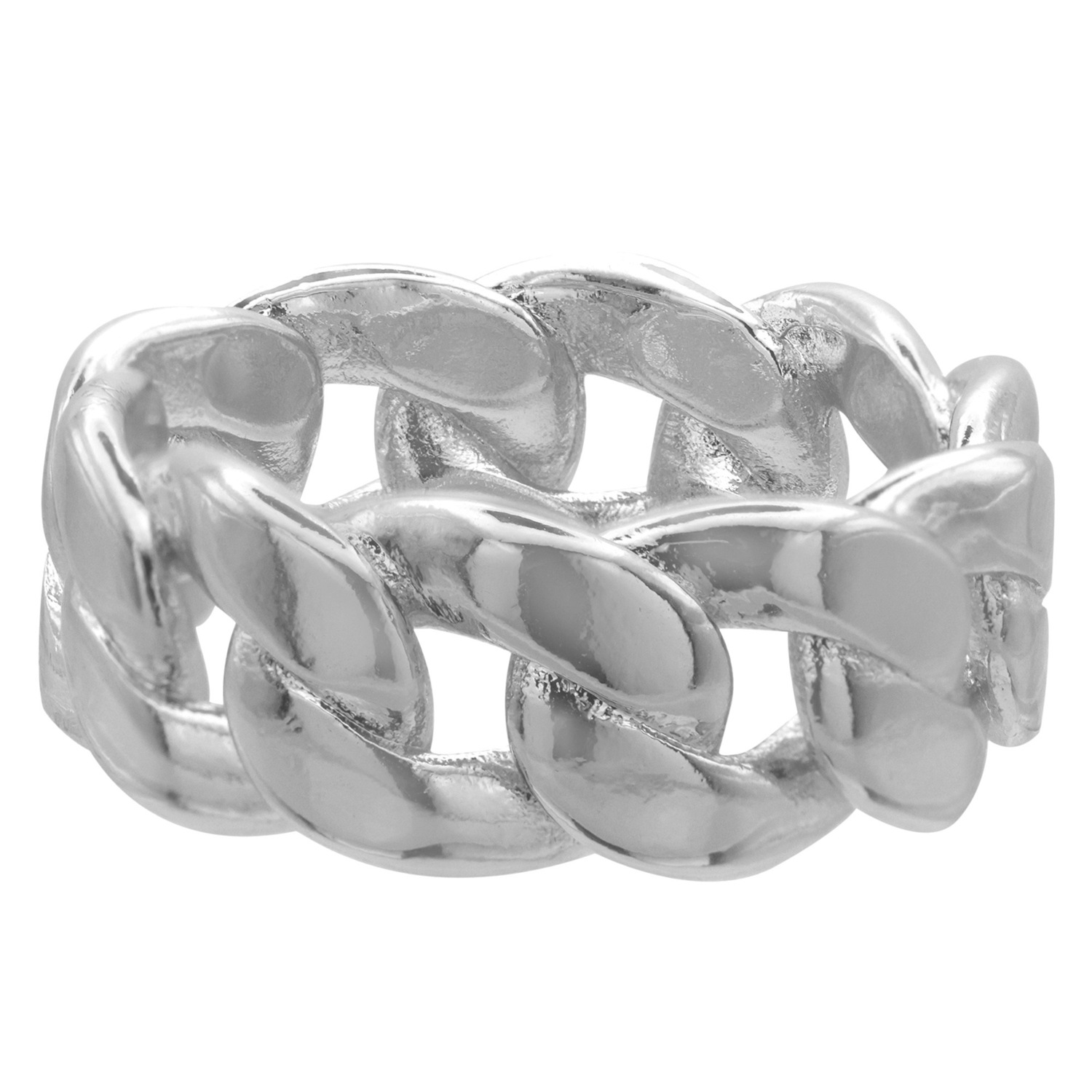 Heideman Bague Luna couleur argentée polie