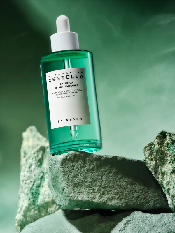 SKIN1004 Madagascar Centella Tea-Trica Relief Ampoule Sérum facial calmante para pele problemática