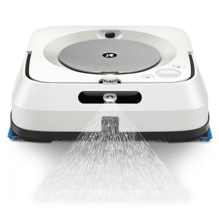 iRobot M613840 Robot Vacuum Cleaner, White - Wet/Dry Cleaning - Bagless - 0.6 Litre Dustbin Capacity