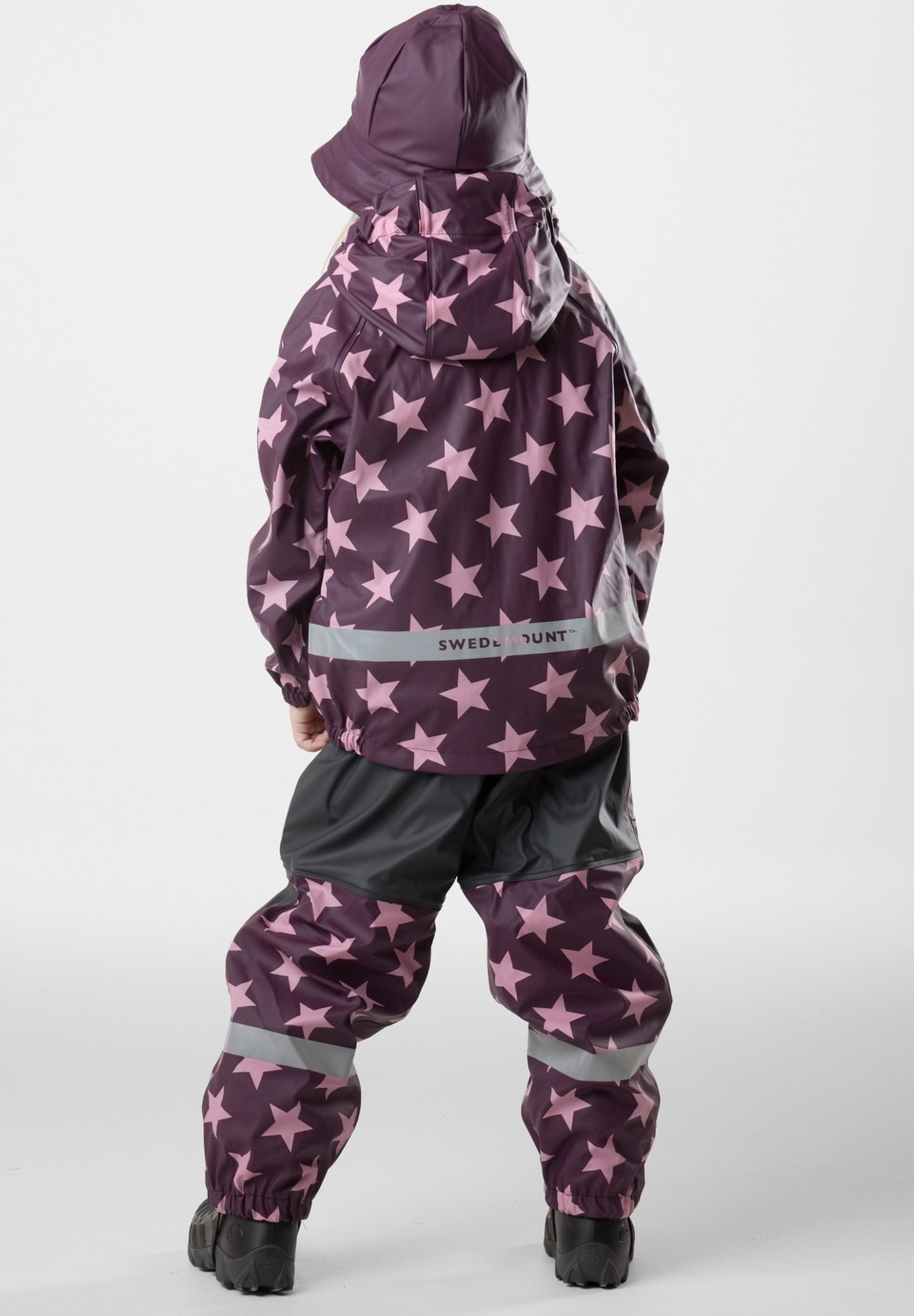 Swedemount DROP SET - Tuta da neve - rosa chiaro prugna